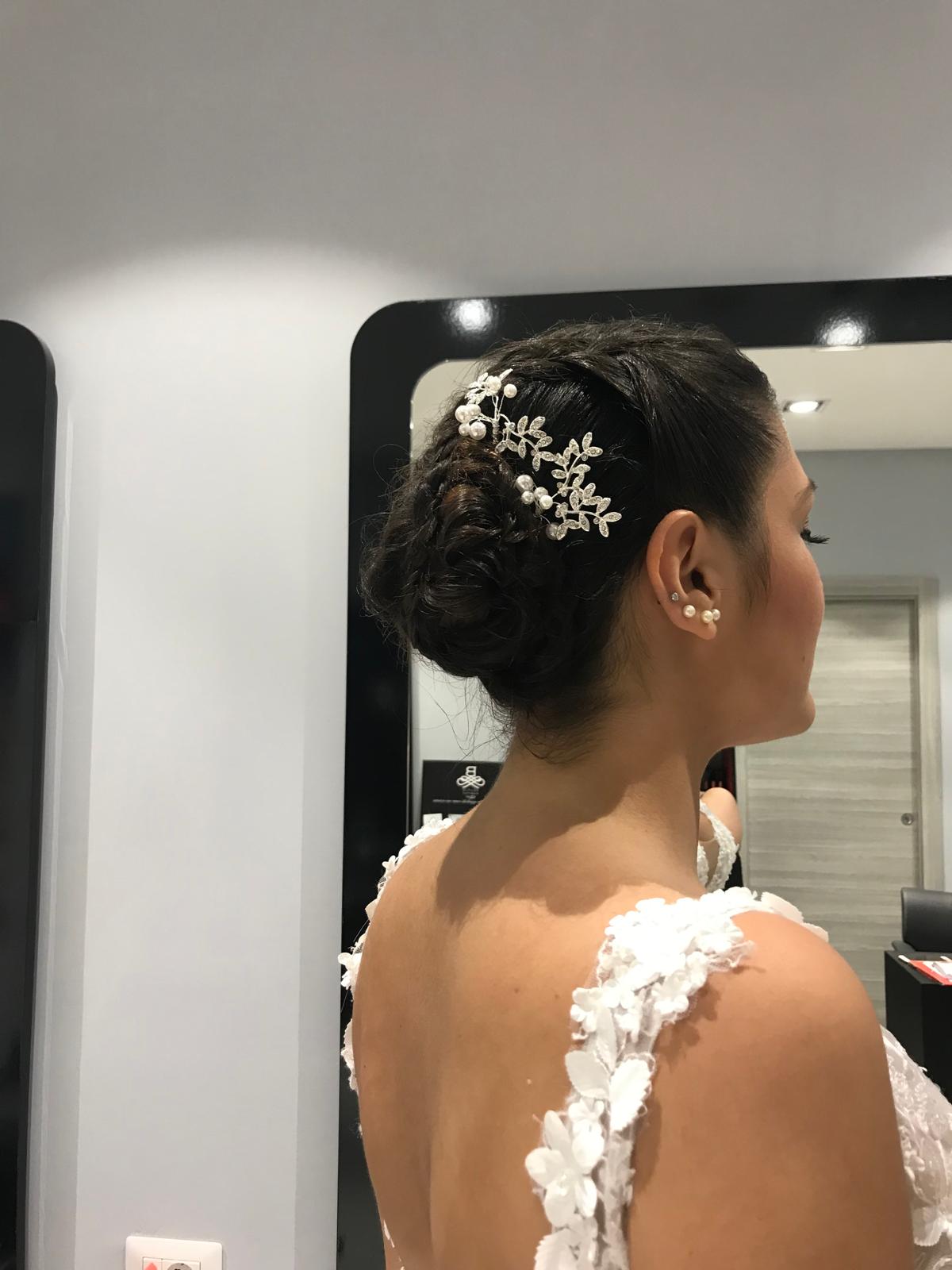 Chignon con perle